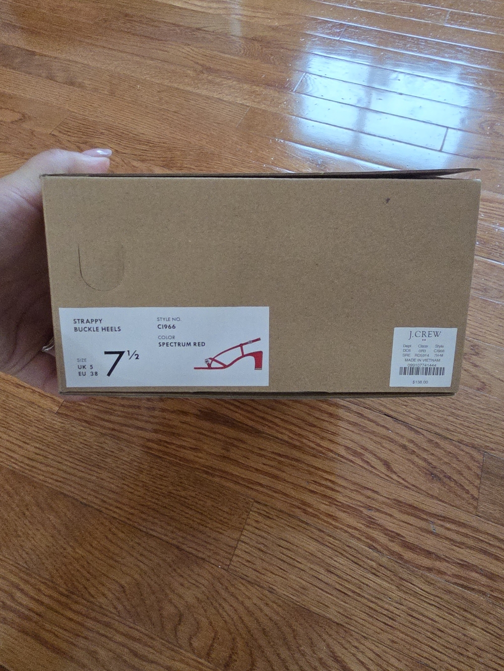 J. Crew Bright Red Patent Strappy Sandals - Picture 10 of 12